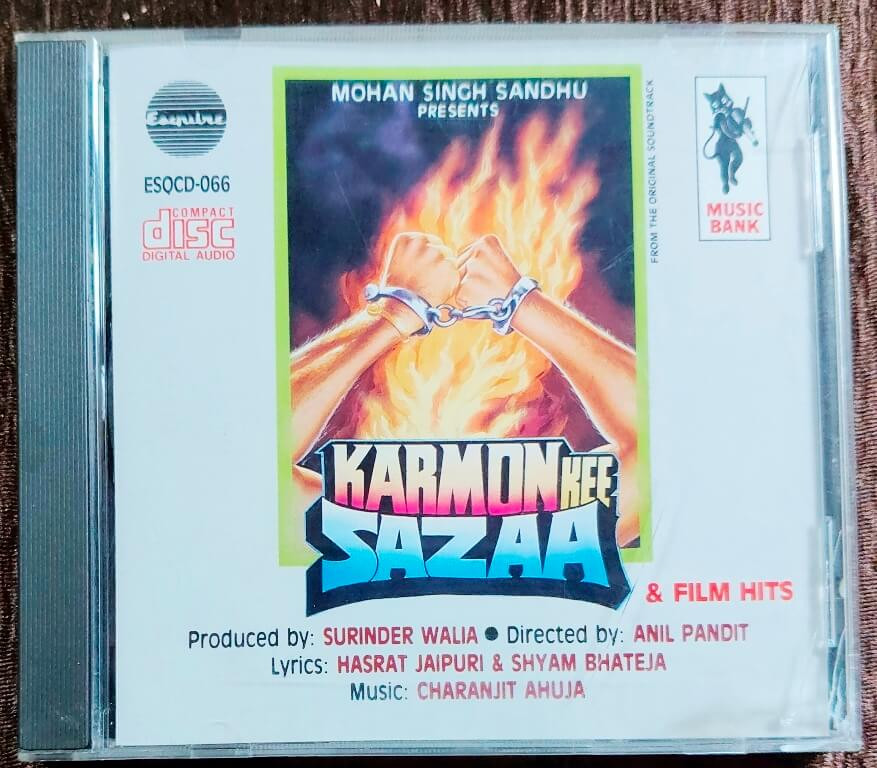 Karmon Kee Sazaa (1992) Charanji Ahuja Pre-Owned Music Bank, Esquire Imported Audio CD