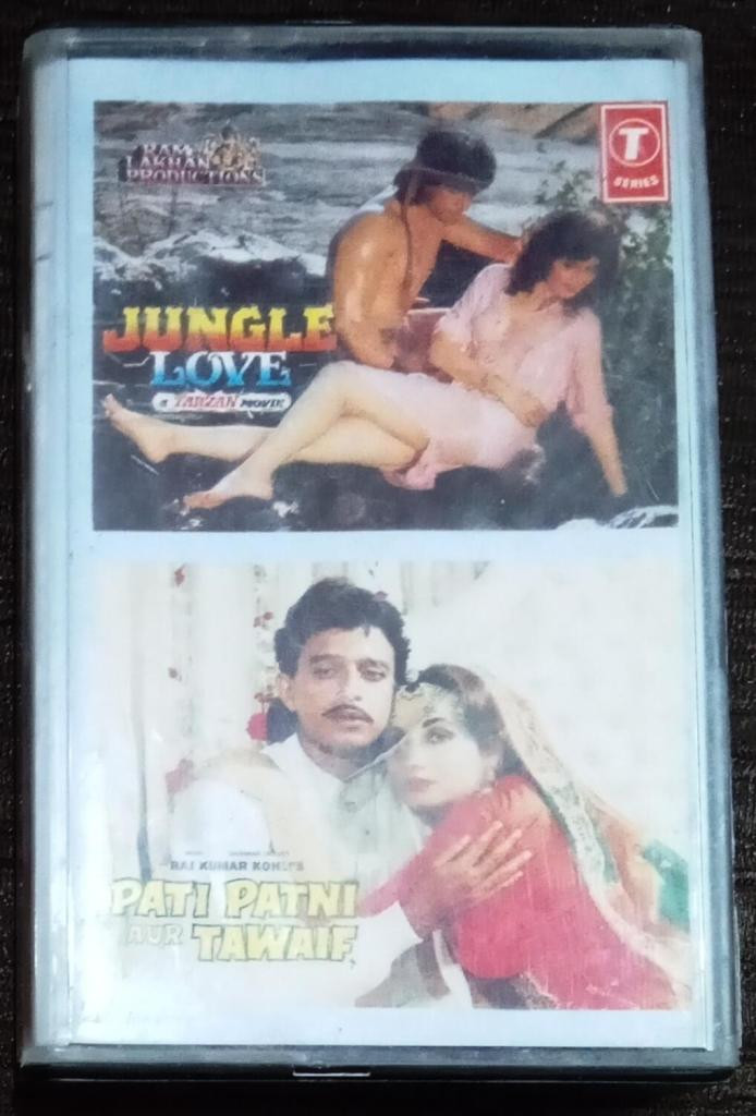 Jungle Love - A Tarzan Movie (1990) Anand-Milind / Pati Patni Aur Tawaif (1989) Laxmikant-Pyarelal Pre-Owned T-Series Audio Cassette