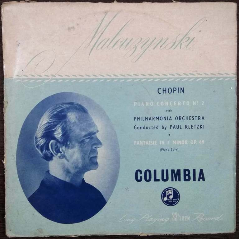Chopin - Malcuzynski with Philharmonia Orchestra Conducted by Paul Kletzki – Piano Concerto No. 2; Fantaisie In F Minor Op. 49 (1953) Pre-Owned Vinyl, 12" LP Record