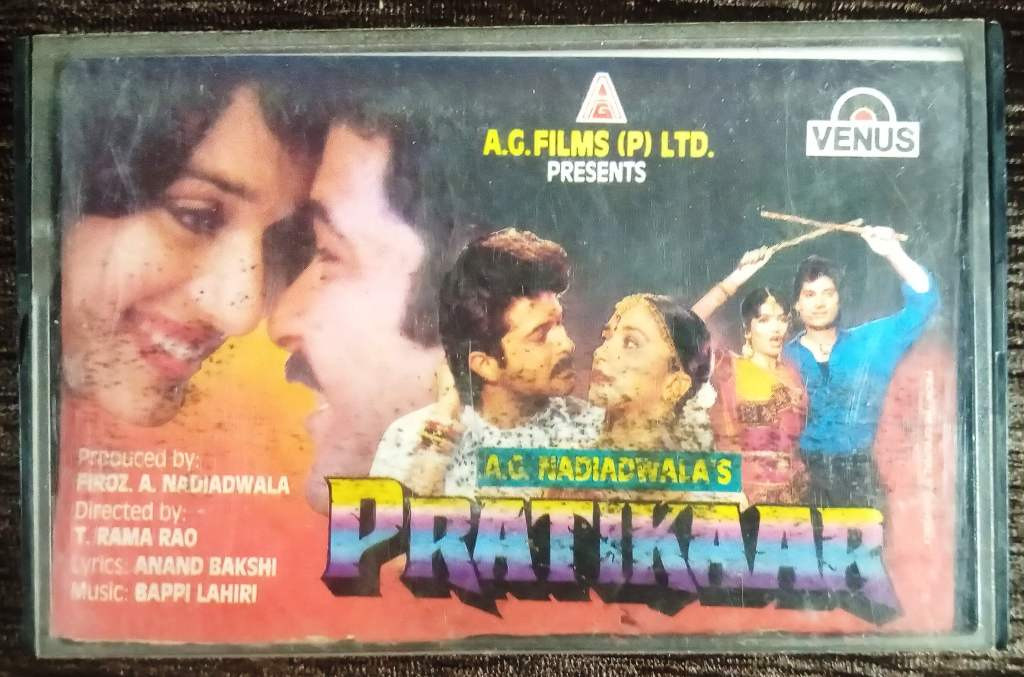 Pratikaar (1991) Bappi Lahiri Pre-Owned Venus Audio Cassette