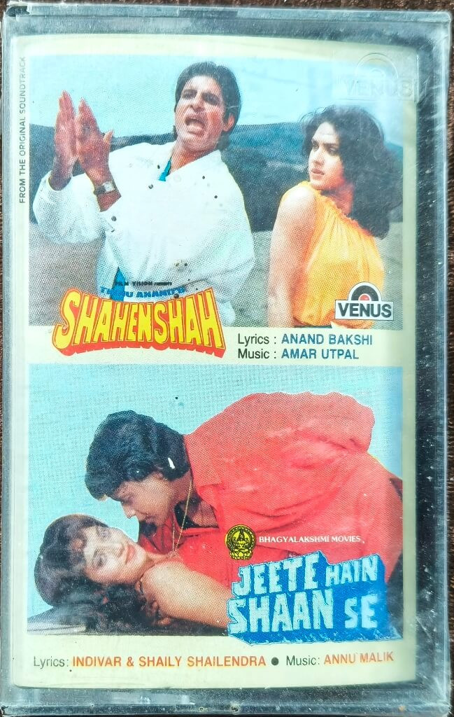 Shahenshah (1988) Amar-Utpal / Jeete Hain Shaan Se (1987) Anu Malik Pre-Owned Venus Audio Cassette