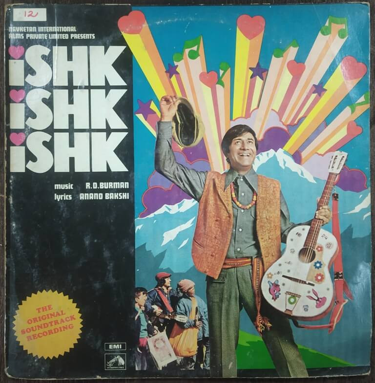 Ishk Ishk Ishk (1974) R. D. Burman Pre-Owned HMV Vinyl, 12" LP Record