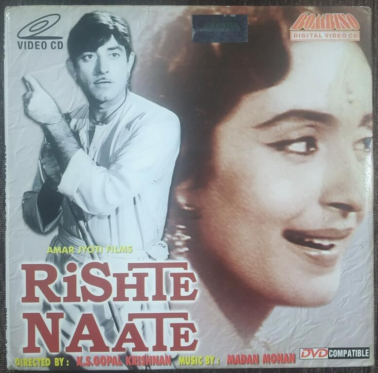 Rishte Nate (1965) K S Gopal Krishnan Pre-Owned Bombino Double Video CD