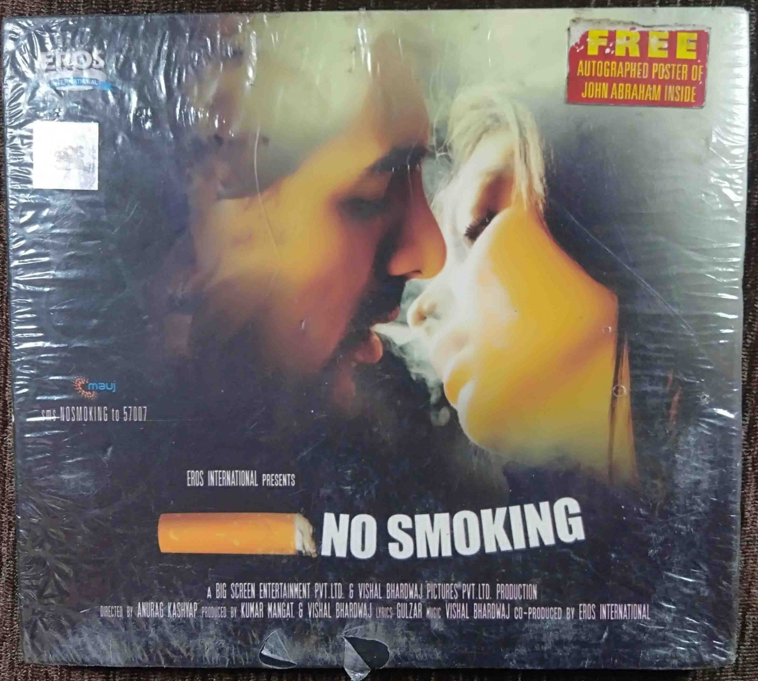 No Smoking (2007) Vishal Bhardwaj Pre-Owned Eros Music Audio CD