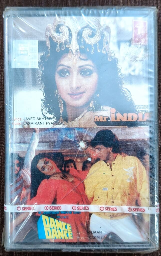 Mr. India (1986) Laxmikant-Pyarelal / Dance Dance (1987) Bappi Lahiri Pre-Owned T-Series Audio Cassette