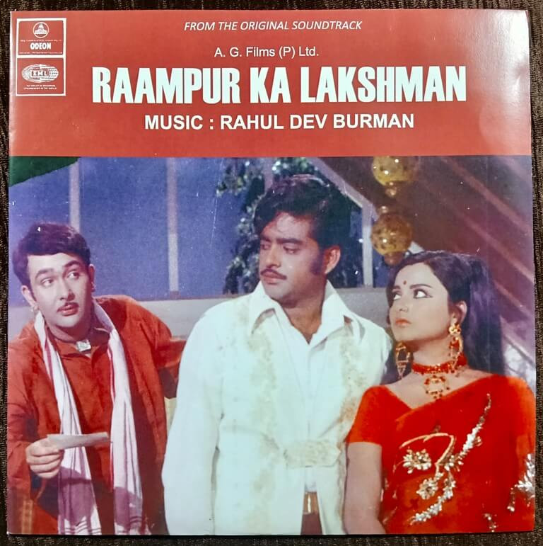 Raampur Ka Lakshman (1972) Rahul Dev Burman Pre-Owned Odeon Vinyl, 7" SP Record
