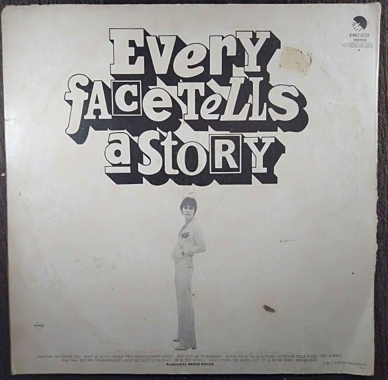 Cliff Richard - Every Face Tells A Story (1977) Album Pre-Owned Vinyl, 12" LP Record