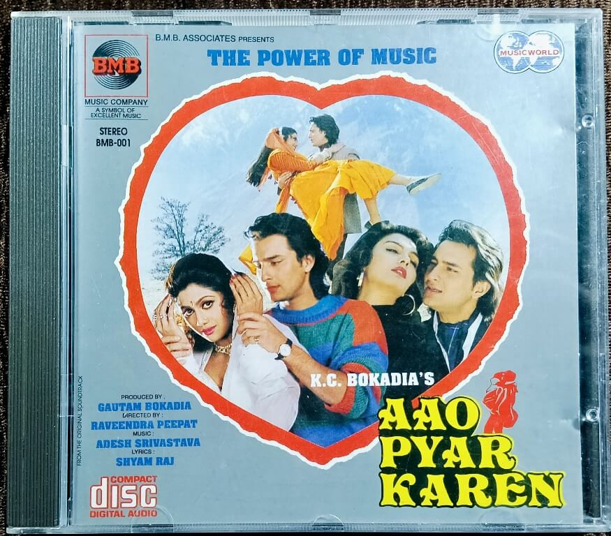 Aao Pyar Karen (1994) Adesh Srivastava Pre-Owned BMB Music Imported Audio CD