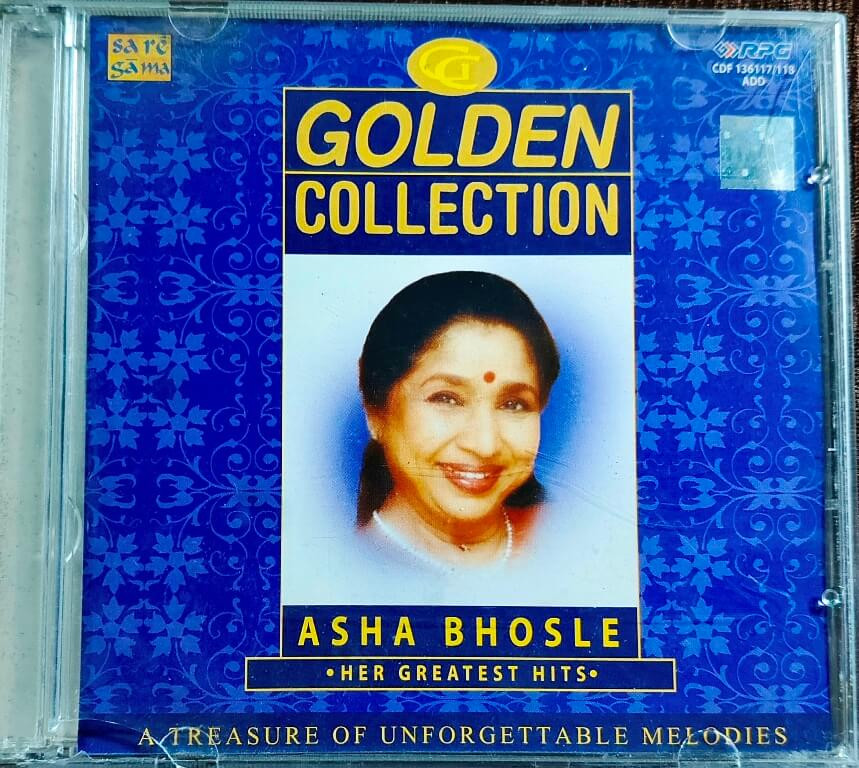 Asha Bhosle – Golden Collection - Greatest Hits - A Treasure of Unforgettable Melodies (2005) Bollywood OST Compilation Pre-Owned Saregama – RPG Double Audio CD Set