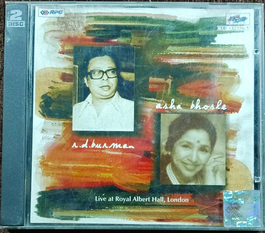 Asha Bhosle With R. D. Burman – Live At The Royal Albert Hall, London (1998) R.D. Burman & Others Pre-Owned Sa Re Ga Ma, RPG Imported Double Audio CD
