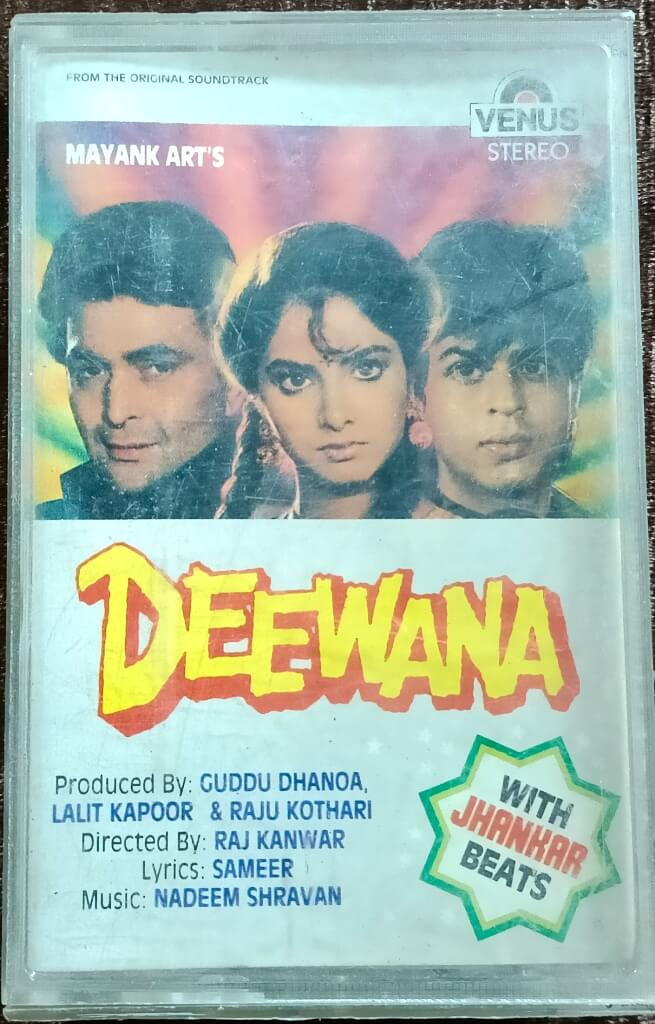 Deewana (1992) Nadeem-Shravan (With Jhankar Beats) Pre-Owned Venus Audio Cassette