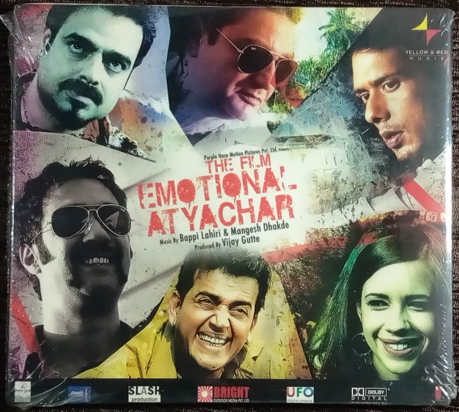 The Film Emotional Atyachar (2010) Bappi Lahiri, Mangesh Dhakde Pre-Owned Yellow & Red Music Audio CD