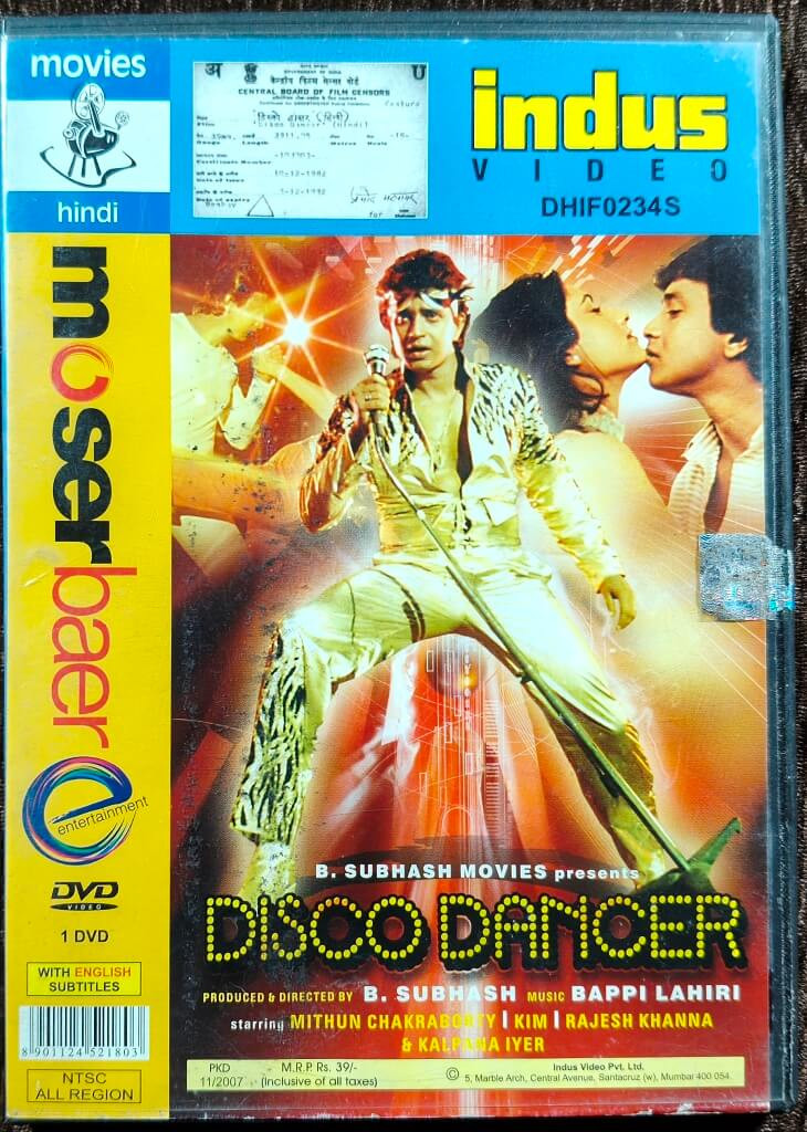 Disco Dancer (1982) Directed by B. Subhash & Music by Bappi Lahiri Pre-Owned Moserbaer Single DVD