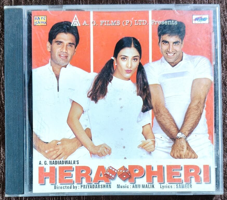 Hera Pheri (2001) Anu Malik Pre-Owned Sa Re Ga Ma, RPG Audio CD