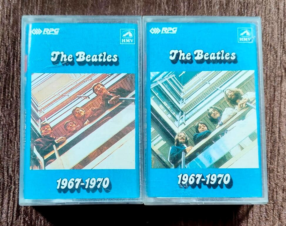 The Beatles – The Beatles 1967-1970 Vol. 1 & 2 (1978) Western Compilation Music Album Pre-Owned HMV-RPG Double Audio Cassette Set