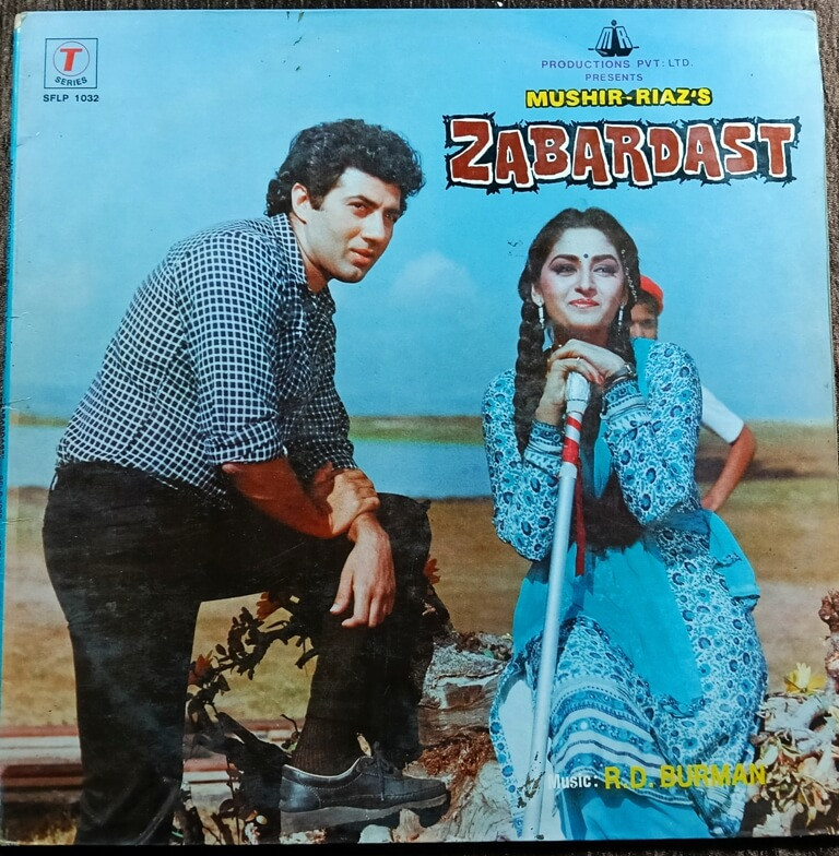 Zabardast (1985) R. D. Burman Pre-Owned Vinyl, 12" T-Series Gatefold LP Record
