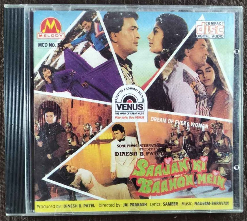 Saajan Ki Bahon Mein (1995) Nadeem-Shravan Pre-Owned Melody, Venus Imported Audio CD