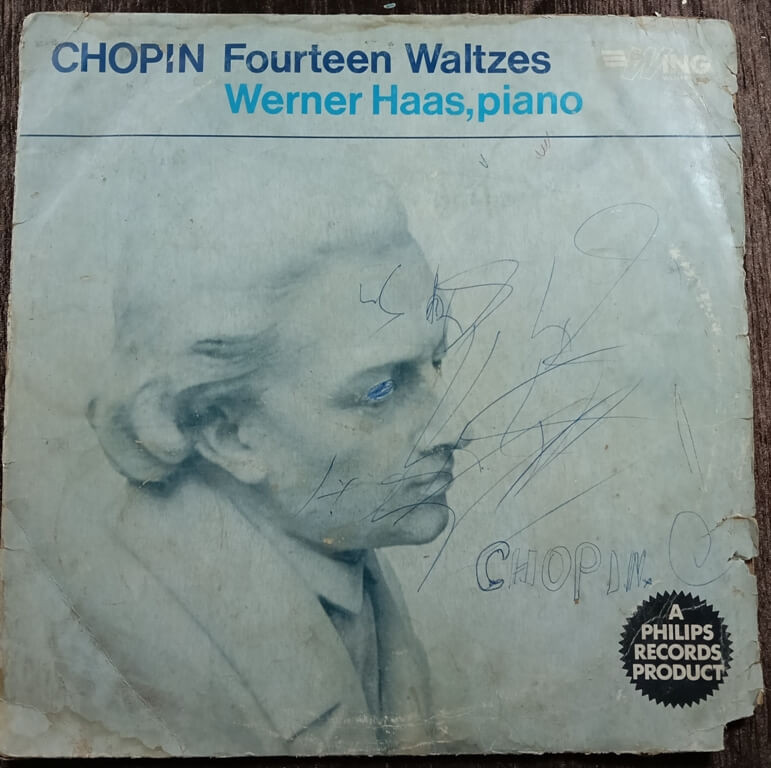 Chopin, Werner Haas – Fourteen Waltzes (1959) Pre-Owned Wing Records Vinyl, 12" LP Record