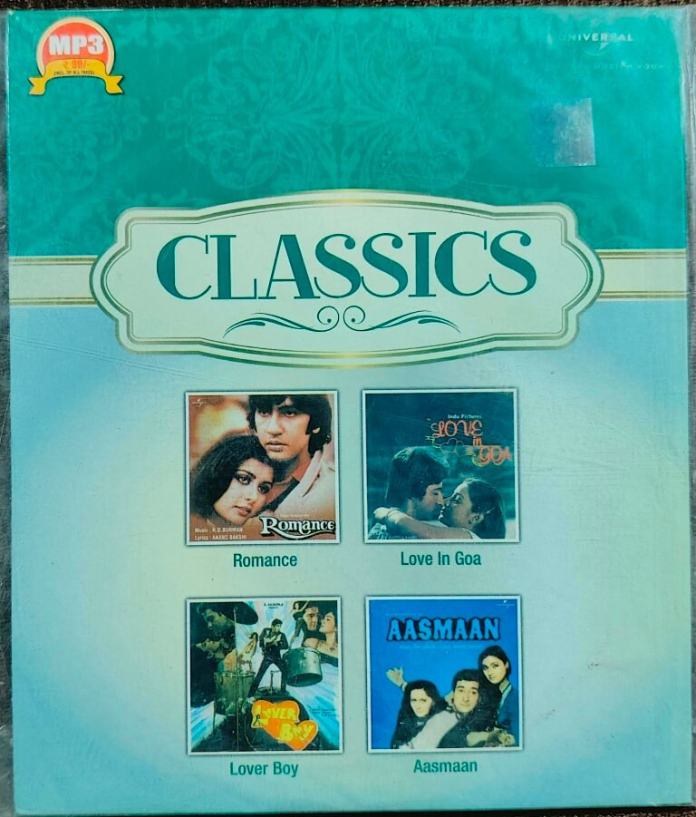 Romance (1983) R. D. Burman / Love In Goa (1983) Bappi Lahiri /Lover Boy (1985) Bappi Lahiri /Aasmaan (1984) Anu Mallik –  "Classics" Special Edition (2013) Bollywood Hindi OST Pre-Owned Universal MP3