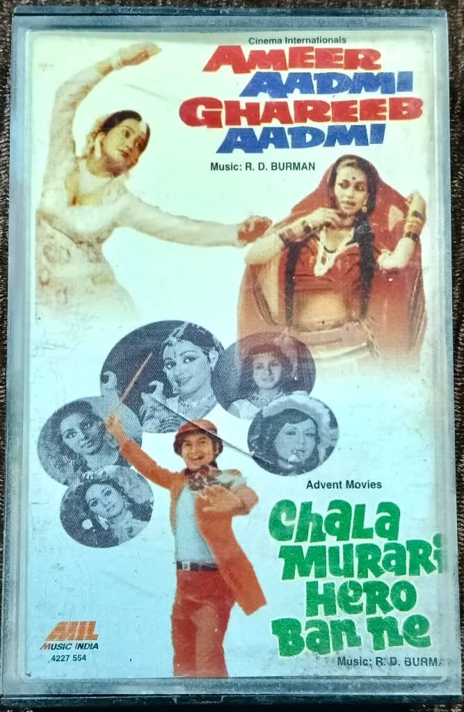 Ameer Aadmi Ghareeb Aadmi (1985) R.D. Burman / Chala Murari Hero Ban Ne (1977) R.D. Burman Pre-Owned Music India, Polygram Audio Cassette