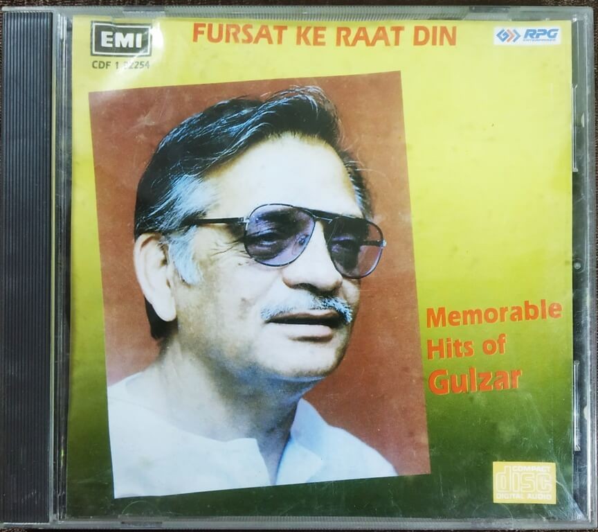 Gulzar - Fursat Ke Raat Din (Memorable Hits Of Gulzar) (1994) Pre-Owned EMI, RPG Imported Audio CD