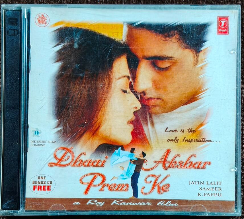 Dhai Akshar Prem Ke (2000) Jatin-Lalit Pre-Owned T-Series Double Audio CD