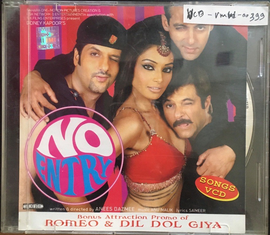 No Entry (2005) Anu Malik Pre-Owned Tips Video CD