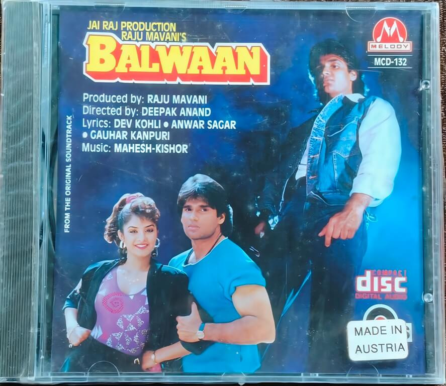 Balwaan (1992) Music by Mahesh-Kishor Pre-Owned Melody-Venus Imported Audio CD