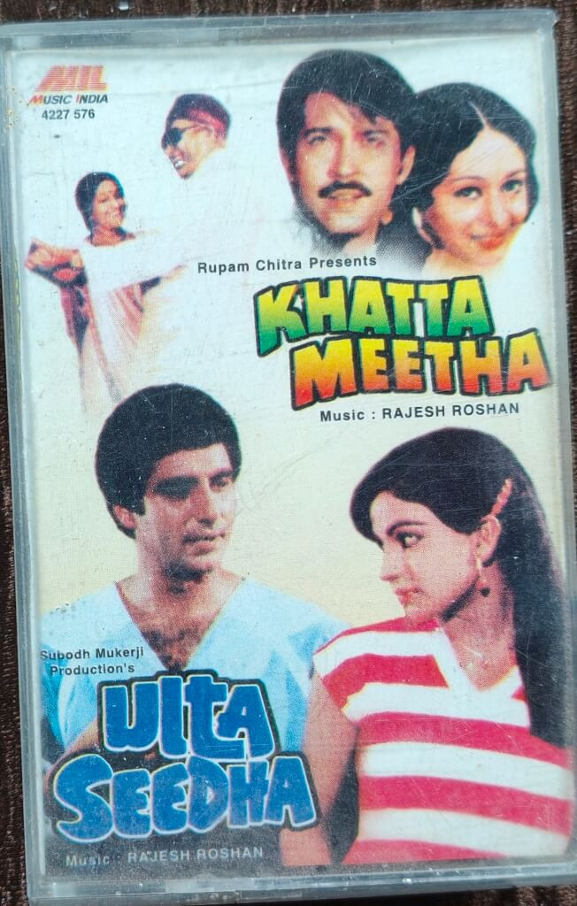 Khatta Meetha (1977) Rajesh Roshan / Ulta Seedha (1983) Rajesh Roshan Pre-Owned Music India Audio Cassette