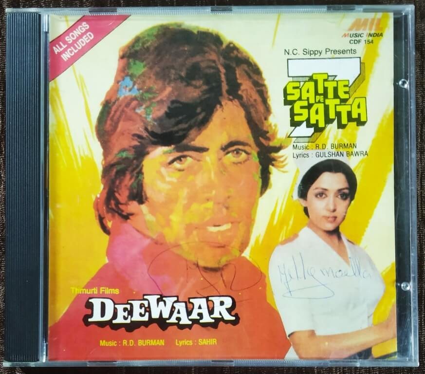 Satte Pe Satta (1982) R.D. Burman / Deewaar (1975) R.D. Burman Pre-Owned Music India Audio CD
