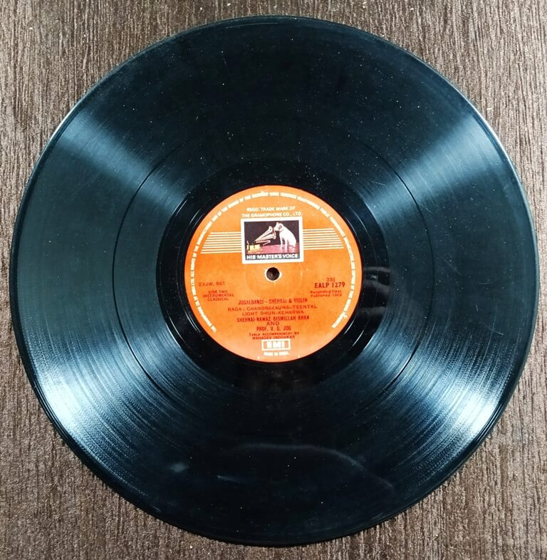 Shehnai Nawaz Bismillah Khan, Professor V. G. Jog – Jugalbandi - Shehnai & Violin (1963) Pre-Owned HMV Vinyl, 12" LP Record