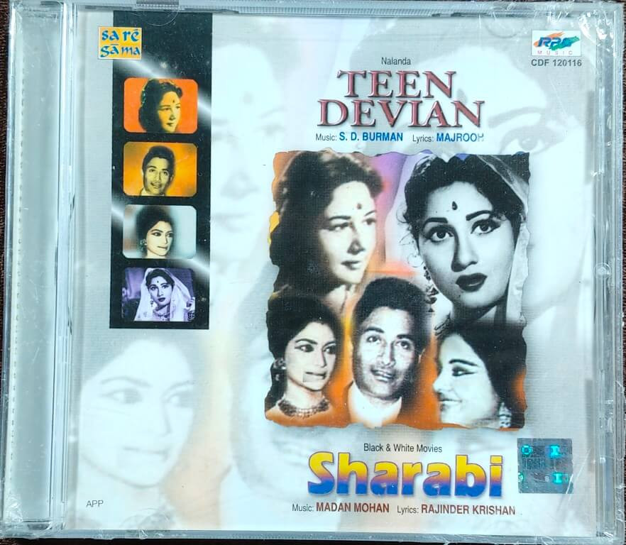 Teen Devian (1965) S. D. Burman / Sharabi (1964) Madan Mohan Pre-Owned Saregama Audio CD