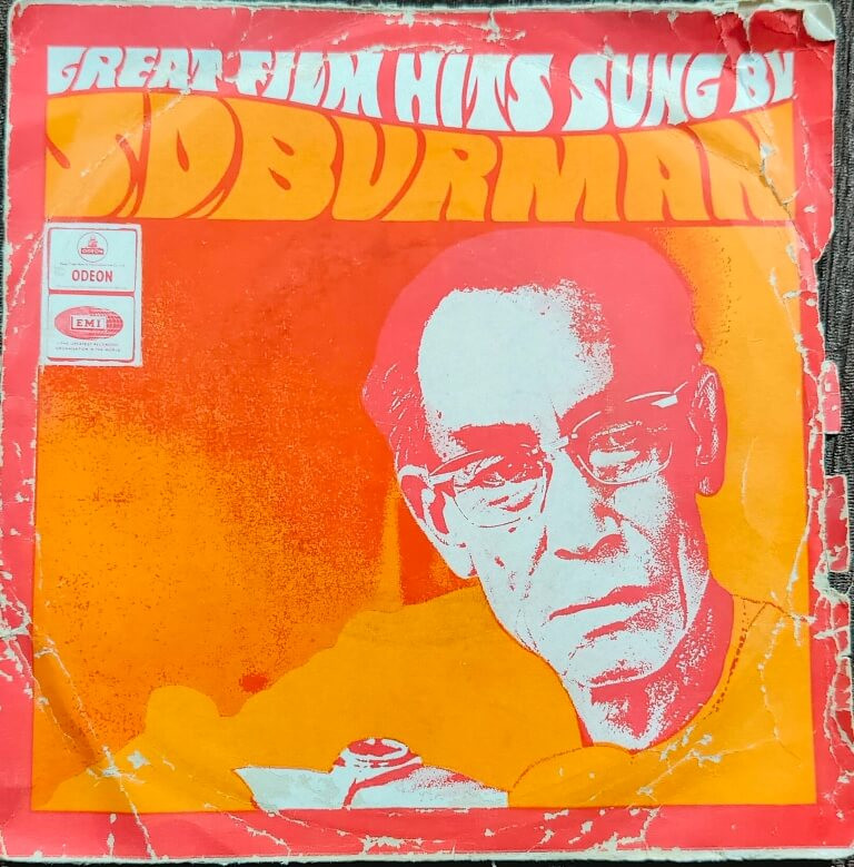 S.D. Burman – Great Film Hits sung by S.D. Burman (1970) Bollywood OST Compilation Pre-Owned Vinyl, 7" Odeon EP Record