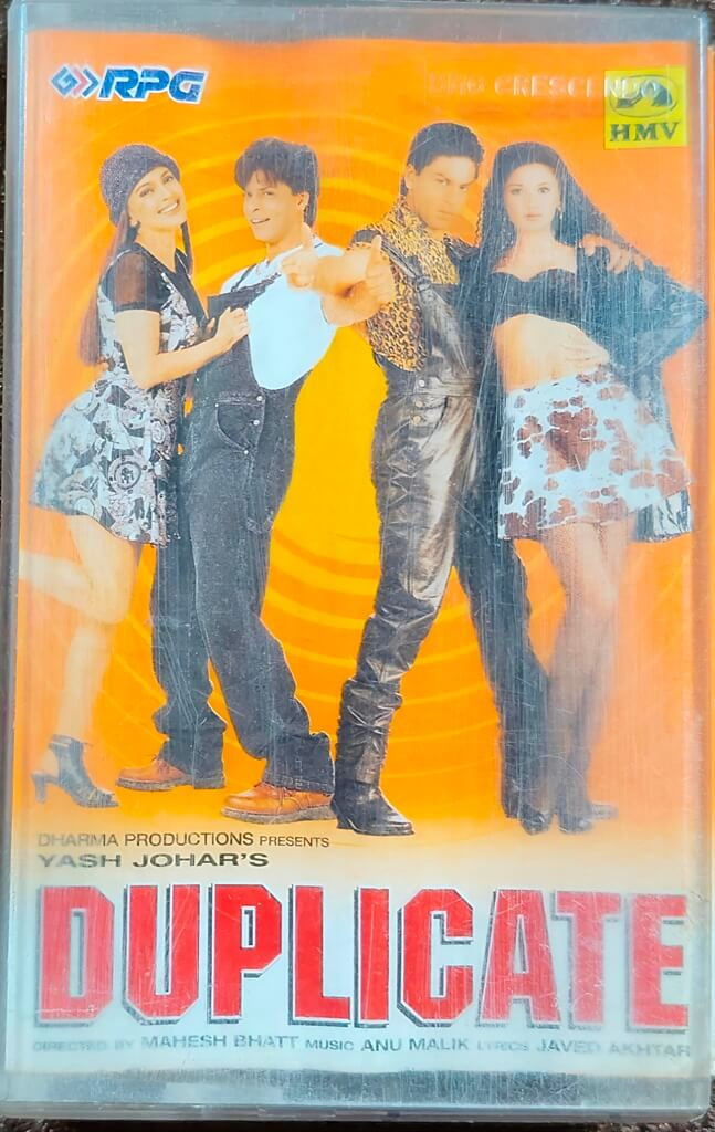 Duplicate (1998) Anu Malik Hindi OST Pre-Owned His Master's Voice – RPG Audio Cassette