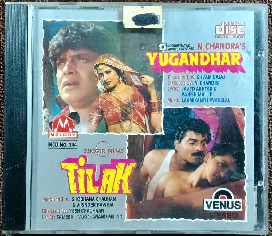 Yugandhar (1992) Laxmikant-Pyarelal / Tilak (1992) Anand-Milind Pre-Owned Melody Audio CD