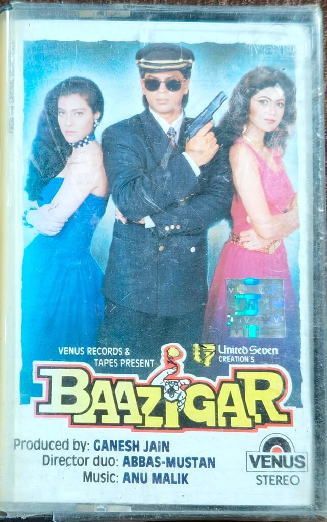 Baazigar (1993) Anu Malik Pre-Owned Venus Audio Cassette