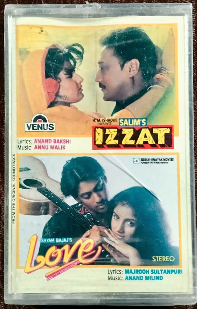 Izzat (1991) Annu Malik / Love (1991) Anand-Milind Pre-Owned Venus Audio Cassette
