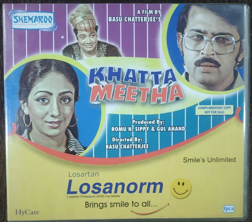 Khatta Meetha (1977) Basu Chatterjee Pre-Owned Shemaroo Double Video CD