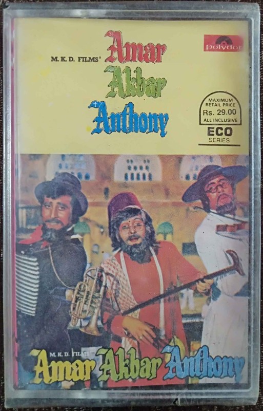 Amar Akbar Anthony (1977) Laxmikant-Pyarelal Pre-Owned POLYDOR Audio Cassette