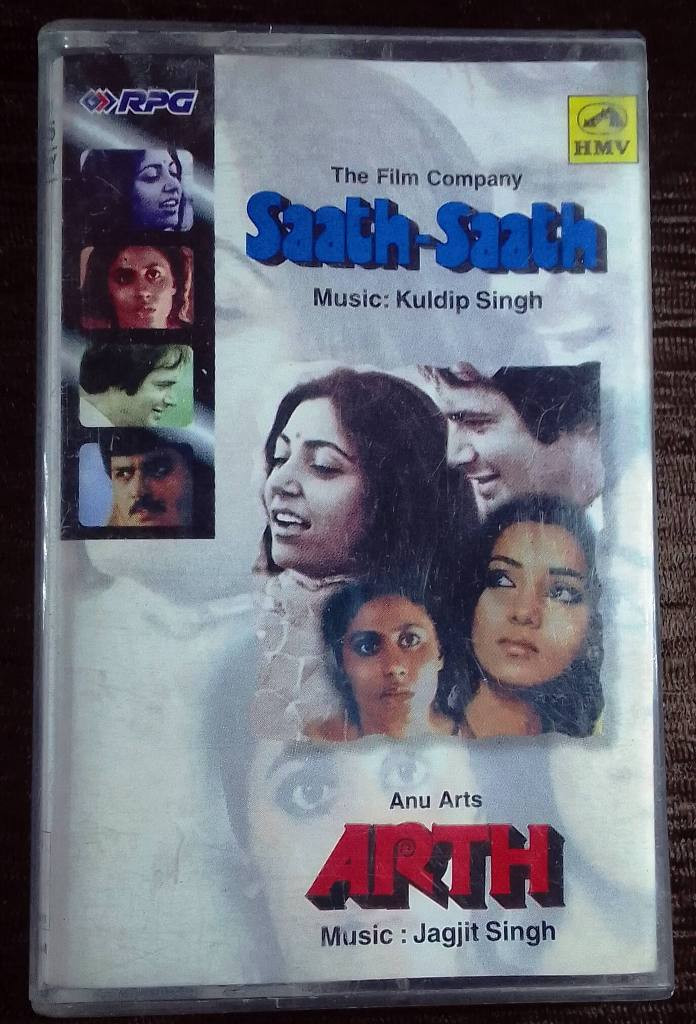 Saath Saath (1981) Kuldip Singh / Arth (1982) Jagjit Singh Pre-Owned HMV, RPG Audio Cassette