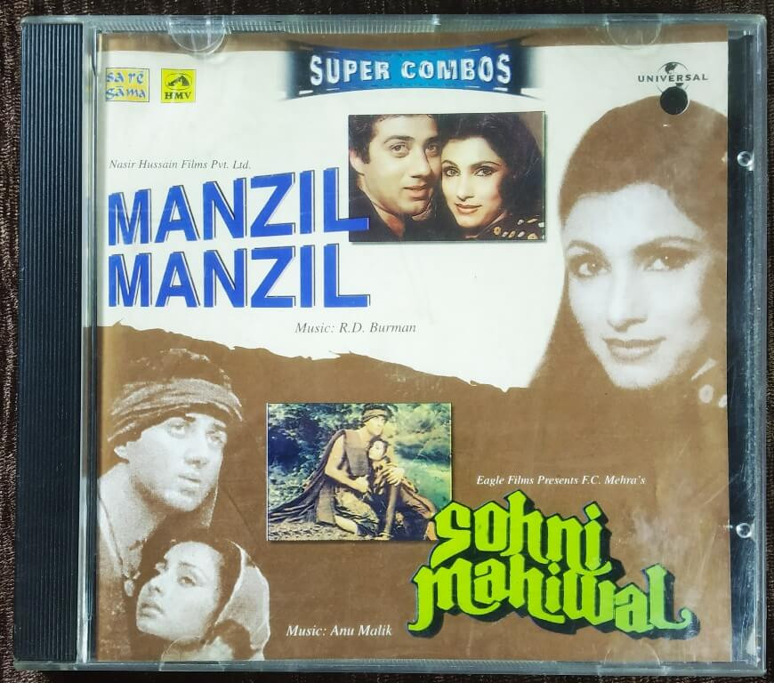 Manzil Manzil (1984) R.D. Burman / Sohni Mahiwal (1984) Anu Malik Pre-Owned Super Combo Audio CD