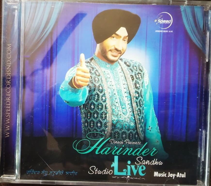 Harinder Sandhu - Studio Live (2009) Joy-Atul Pre-Owned Speed Records Audio CD