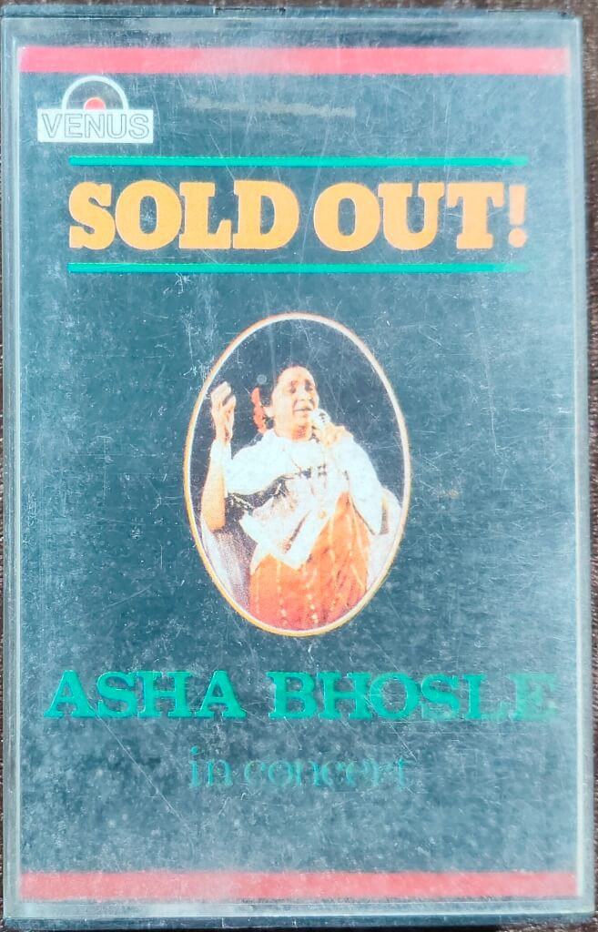 Asha Bhosle – Sold Out - Asha Bhosle In Concert (1984) Pre-Owned Venus Audio Cassette