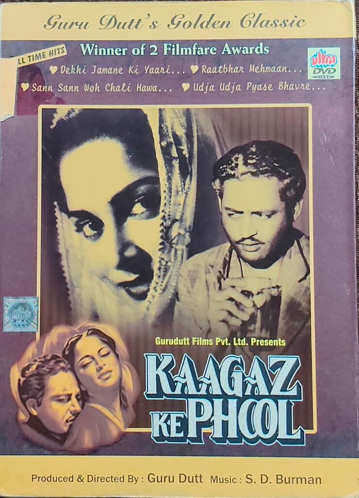 Kaagaz Ke Phool (1959) Directed by Guru Dutt & Music by S. D. Burman Mainstream Hindi Movie Pre-Owned Ultra DVD CD