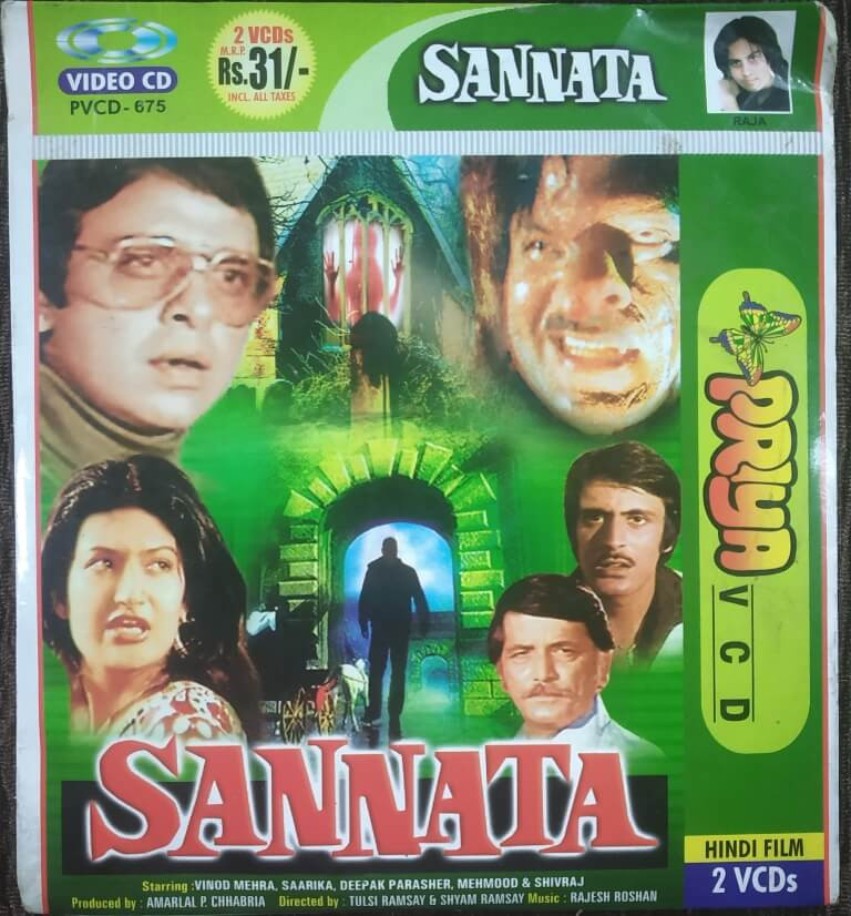 Sannata (1981) Shyam Ramsay & Tulsi Ramsay Pre-Owned Priya Double Video CD