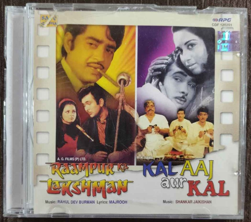 Raampur Ka Lakshman (1972) Rahul Dev Burman / Kal Aaj Aur Kal (1971) Shankar-Jaikishan Pre-Owned Audio CD