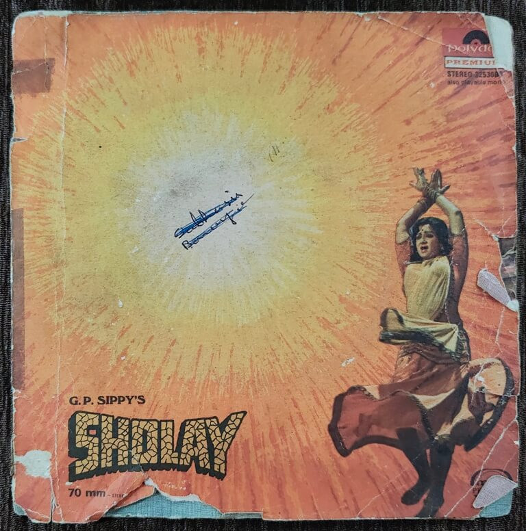 Sholay (1975) R.D. Burman Pre-Owned Vinyl, 7" Maxi Edition Record