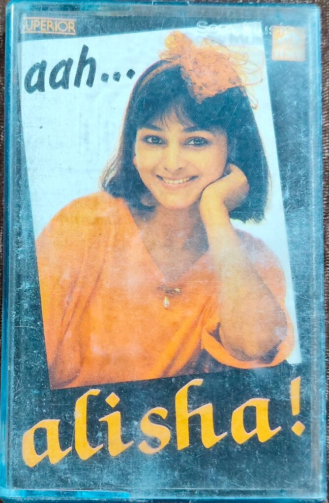 Alisha – Aah...Alisha! (1986) Music Rajesh Jhaveri Hindi Pop Music Album Pre-Owned HMV-EMI Audio Cassette