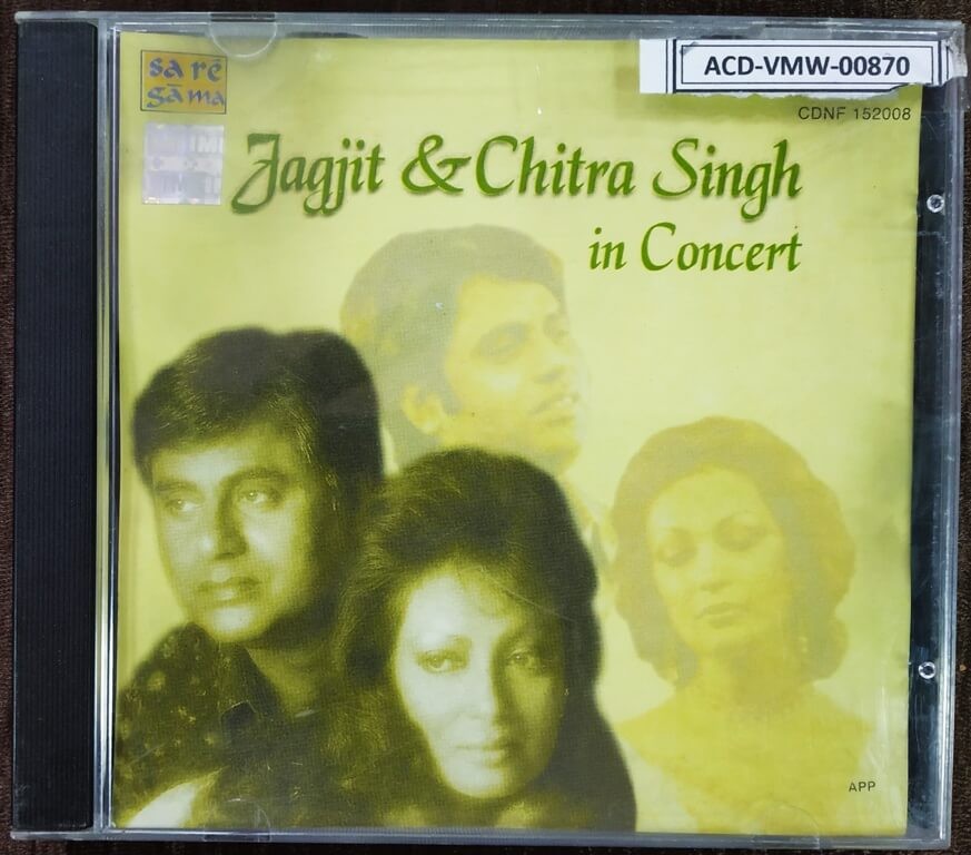 Jagjit & Chitra Singh - In Concert (1996) Jagjit Singh Pre-Owned Sa Re Ga Ma, RPG Audio CD