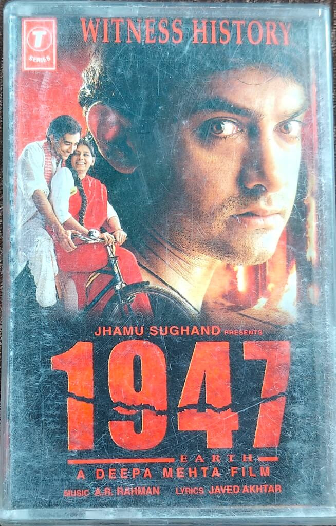 1947 Earth (1999) A.R. Rahman Pre-Owned T-Series Audio Cassette